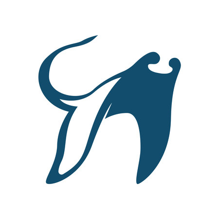 Stingray icon logo design templateのイラスト素材