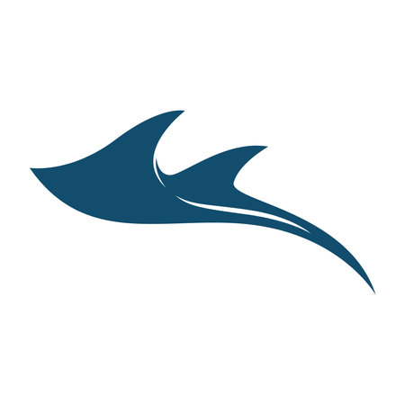 Stingray icon logo design templateのイラスト素材