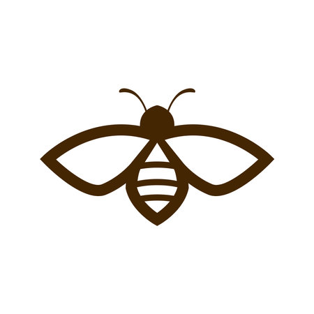 Bee icon logo design templateのイラスト素材