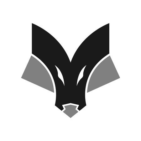Wolf icon logo design templateのイラスト素材
