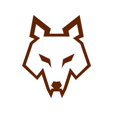 Wolf icon logo design templateのイラスト素材