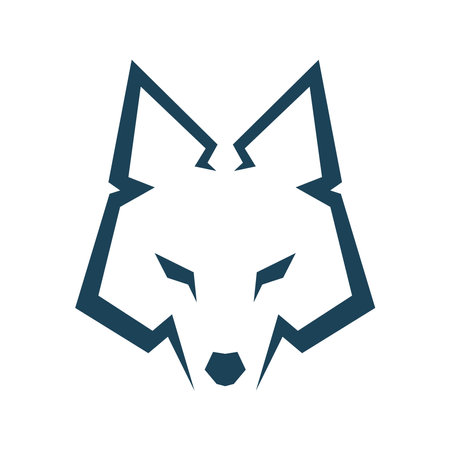 Wolf icon logo design templateのイラスト素材