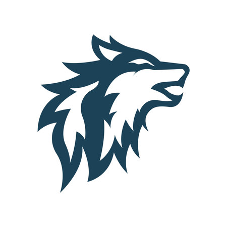 Wolf icon logo design templateのイラスト素材