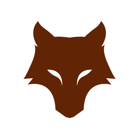 Wolf icon logo design templateのイラスト素材