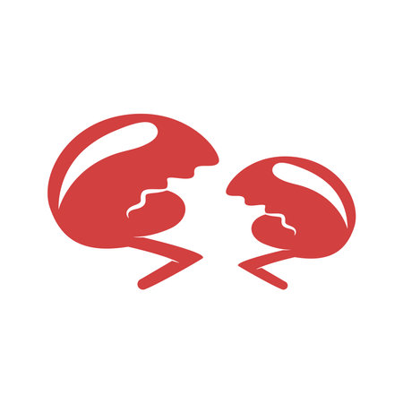 Crabs logo icon design templateのイラスト素材