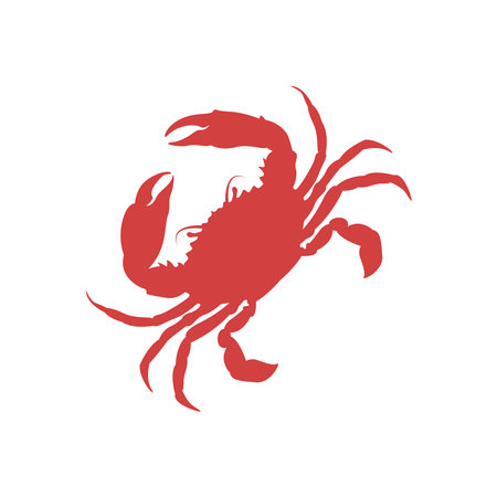 Crabs logo icon design templateのイラスト素材