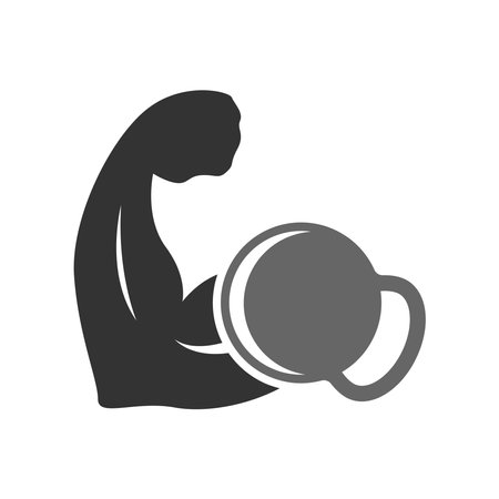Workout logo icon design templateのイラスト素材