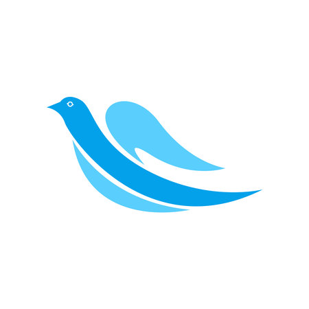 Pigeons logo icon design templateのイラスト素材