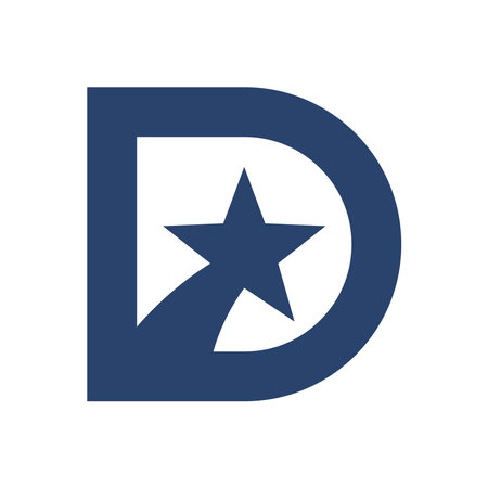 Letter D logo icon design templateのイラスト素材