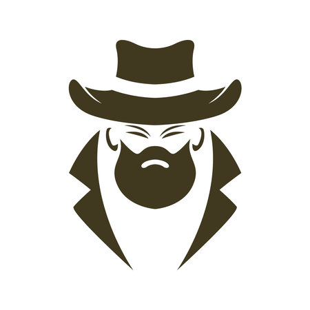 Detective logo icon design templateのイラスト素材
