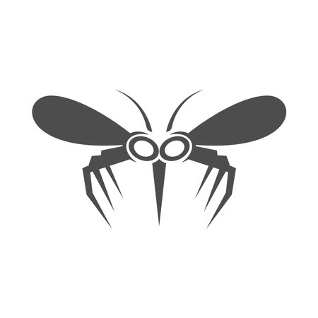 Mosquito icon logo design templateのイラスト素材