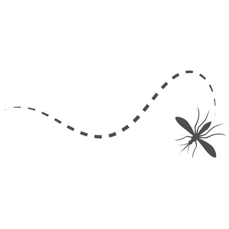 Mosquito icon logo design templateのイラスト素材