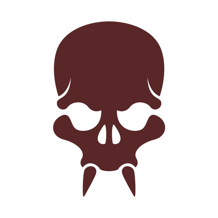 Skull icon logo design templateのイラスト素材