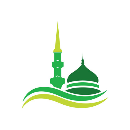 Mosque logo icon design templateのイラスト素材