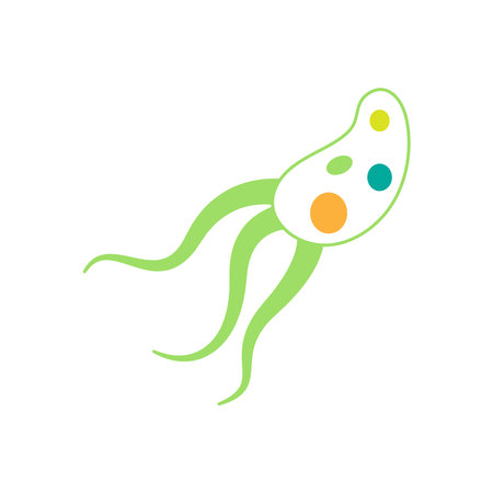 Germs and bacteria icon design templateのイラスト素材