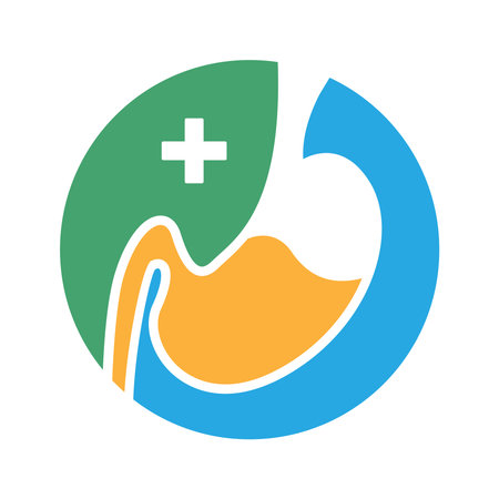 Stomach Health Medical Icon Design Templateのイラスト素材