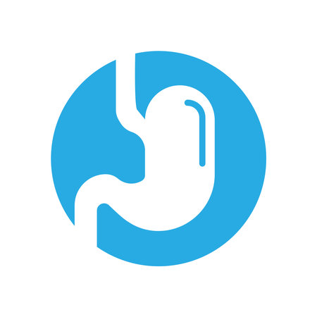 Stomach Health Medical Icon Design Templateのイラスト素材