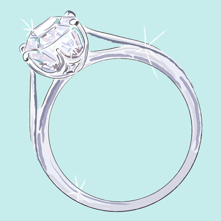 Engagement ringのイラスト素材