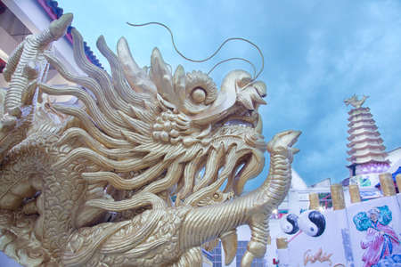 Dragon sky in Shrineの写真素材