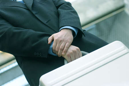 business man with briefcaseの写真素材
