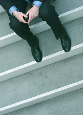 business man taking a breakの写真素材