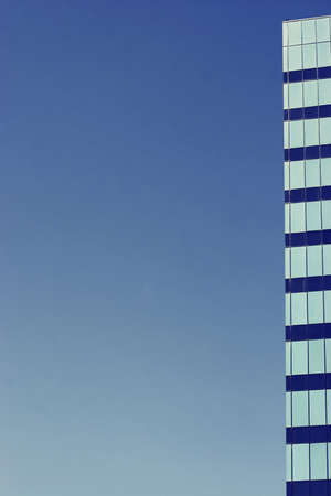 Business Building in Blue Sky with a partial view of the buildingの写真素材