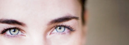 Beautiful seductive eyes of woman