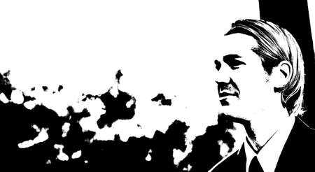 Posterized shot of young businessman standing in front of treeの写真素材