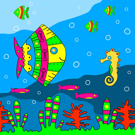 Seabed. のイラスト素材