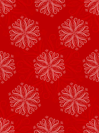 Christmas seamless background with snowflakes. illustration.のイラスト素材