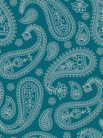 Indian pattern with paisley.のイラスト素材