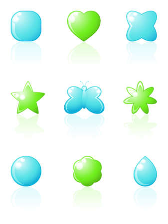 Nature icon set. Vector illustration.のイラスト素材