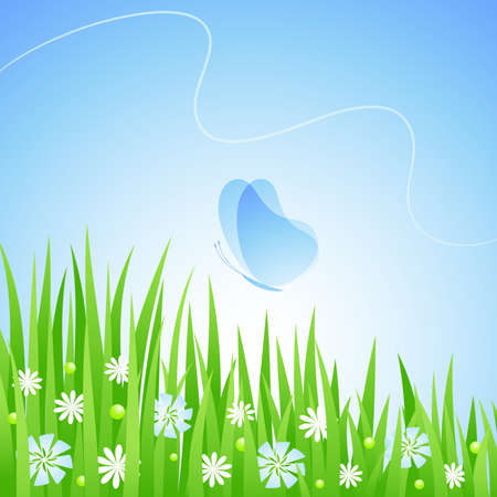 Summer Landscapeのイラスト素材