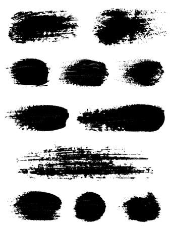 Brush strokes. Vector illustration.のイラスト素材