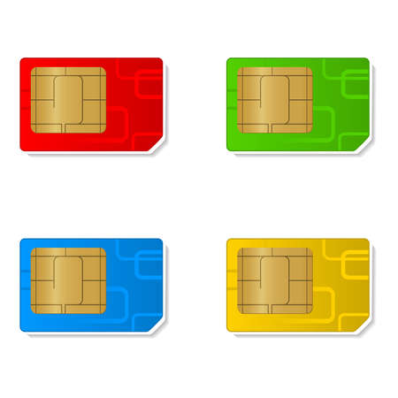 Sim cards のイラスト素材