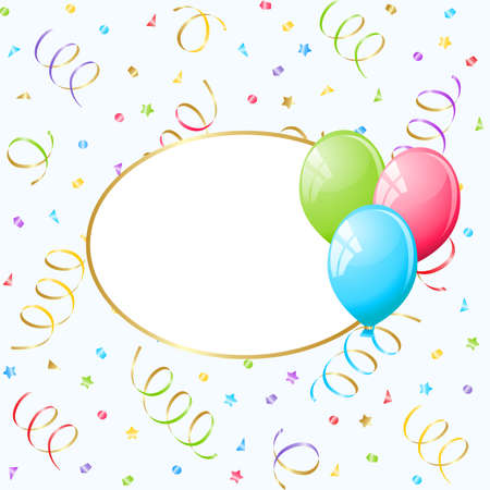 Balloons frame. のイラスト素材