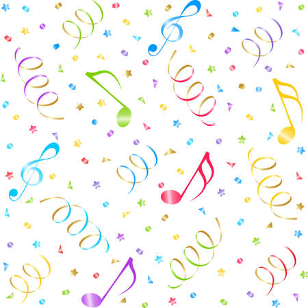 Music seamless background. Vector illustration.のイラスト素材