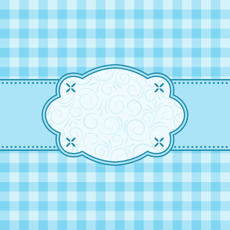Blue frame. Vector illustration.のイラスト素材