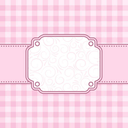 Pink frame. Vector illustration.のイラスト素材
