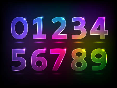 A set of color figuresのイラスト素材