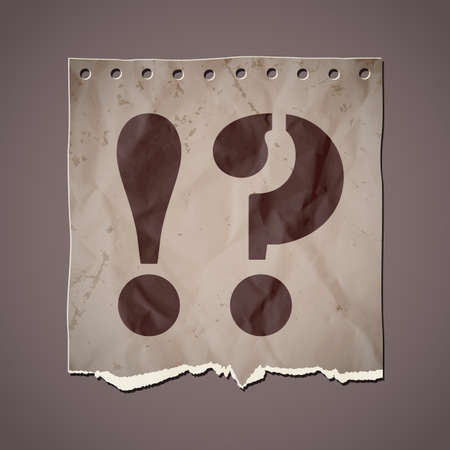 Alphabet in retro style on a crumpled paper. Vector illustration. Eps10.のイラスト素材