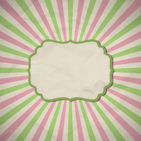 The frame in  retro stile. のイラスト素材