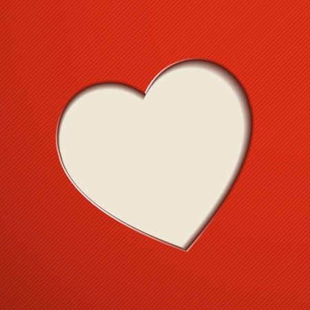 Red Valentine's Day background with heart.のイラスト素材