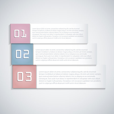 Infographics template with three options. Vector illustration.のイラスト素材