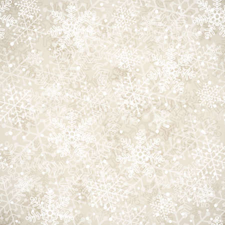 Christmas seamless background with snowflakes. Vector illustration.のイラスト素材