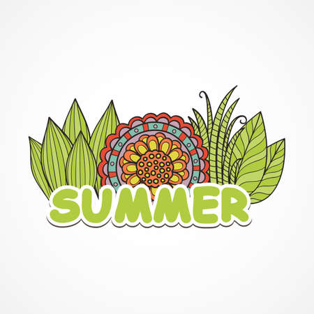 Summer backgroundのイラスト素材