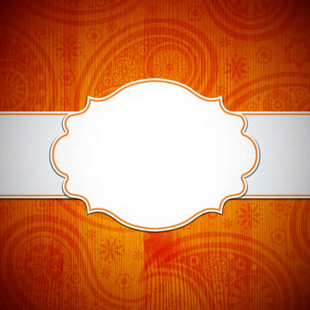 Frame in the Indian style on the textured background with paisley pattern. Vector illustration. Eps10.のイラスト素材
