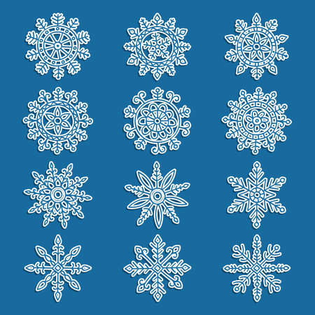 Snowflake setのイラスト素材