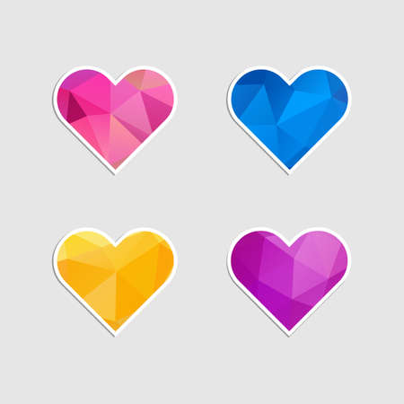Heart iconsのイラスト素材