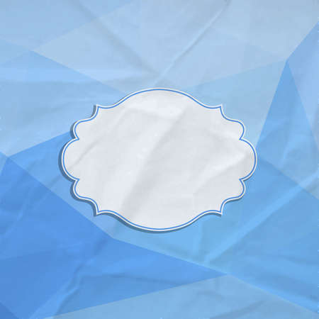 Frame in retro style on a triangle background. Vector illustration.  のイラスト素材